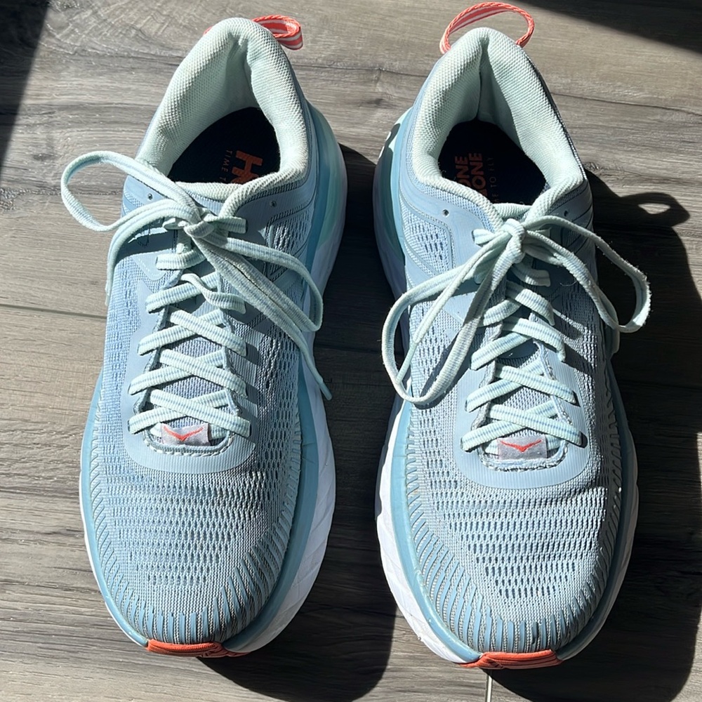 Hoka One One Gray Running Shoes Bondi 7